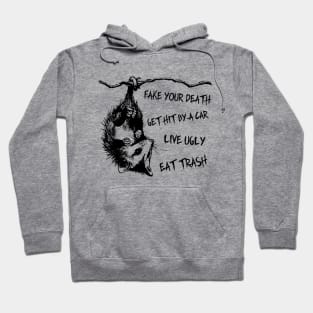 Funny Opossum Quotes Hoodie